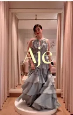 💧 Aje Cleo Gown in Duck Egg Blue - Size 8 - Ruffle Tiered Maxi Dress 💧 for rent on The Volte - image 9
