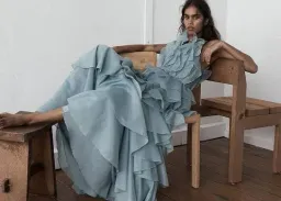 💧 Aje Cleo Gown in Duck Egg Blue - Size 8 - Ruffle Tiered Maxi Dress 💧 for rent on The Volte - image 1