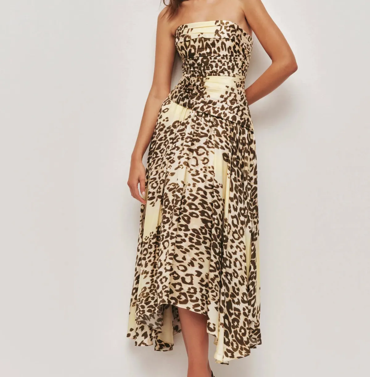 Aje Lani Cheetah Midi Dress Size 6 - Image 2