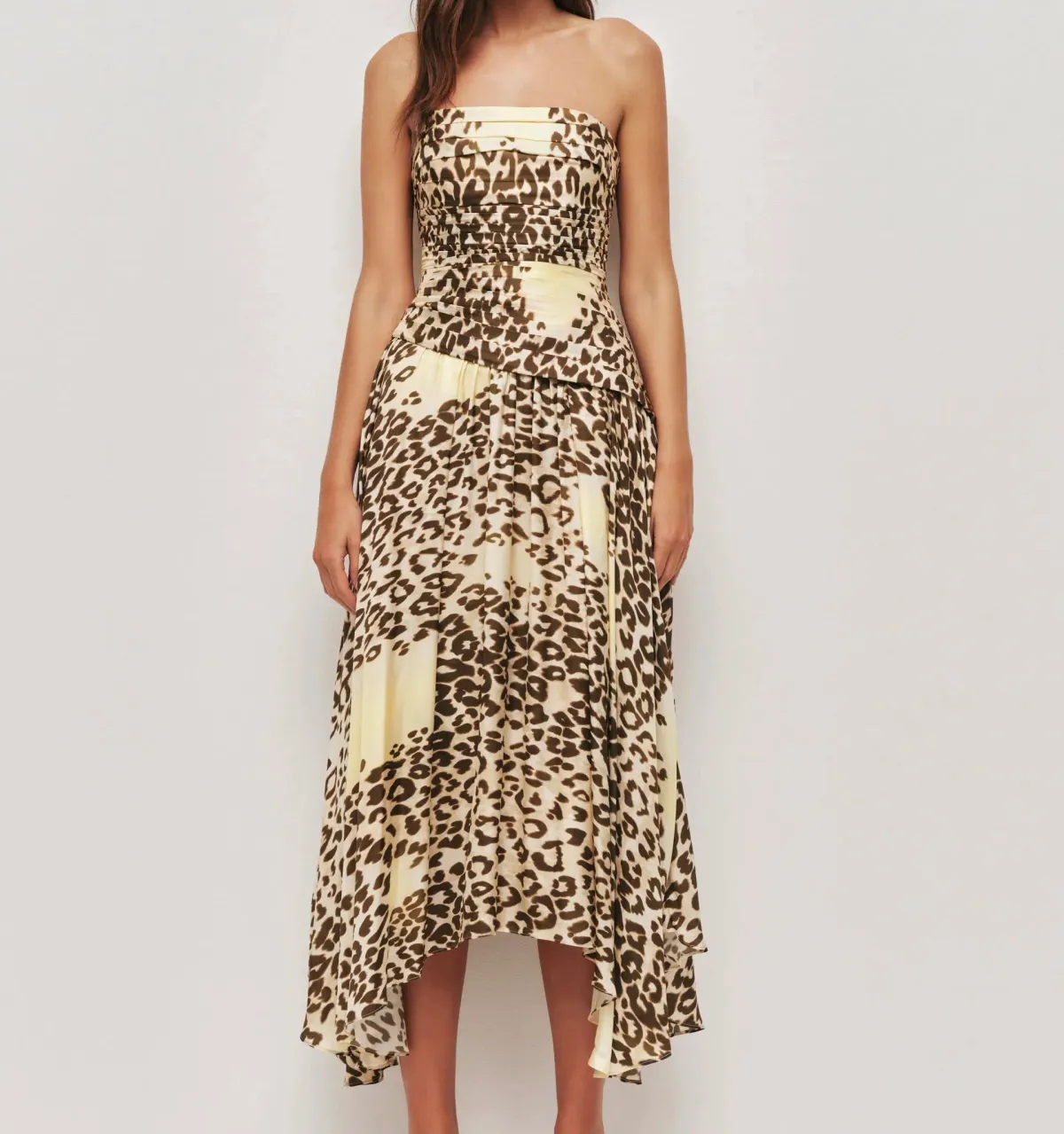 Aje Lani Cheetah Midi Dress Size 6 - Image 1