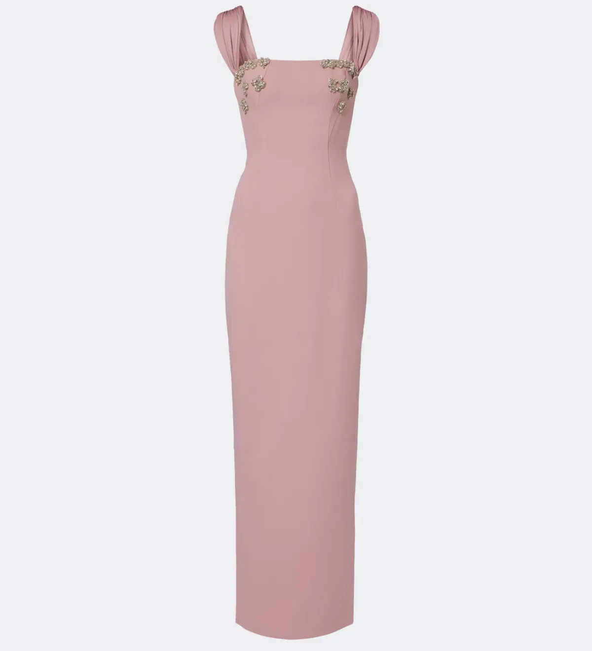 Rachel Gilbert Malia Gown with Crystal Embellishments in rosewater pink AU 6 | formal maxi dress wedding guest dress - Image 4