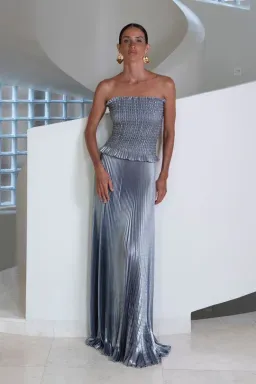 Lidee Maya Gown in Liquid Shimmer Size 6 for rent on The Volte - image 5