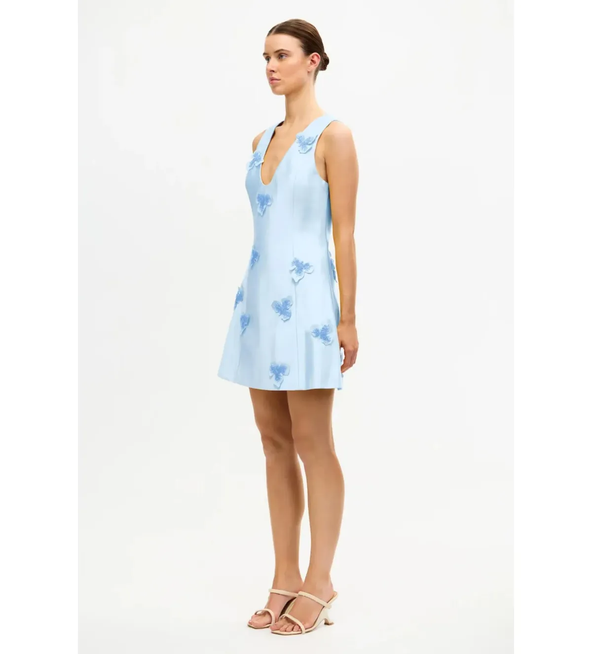Acler Blairhall Mini Dress in Powder Blue Size 14 - Image 3