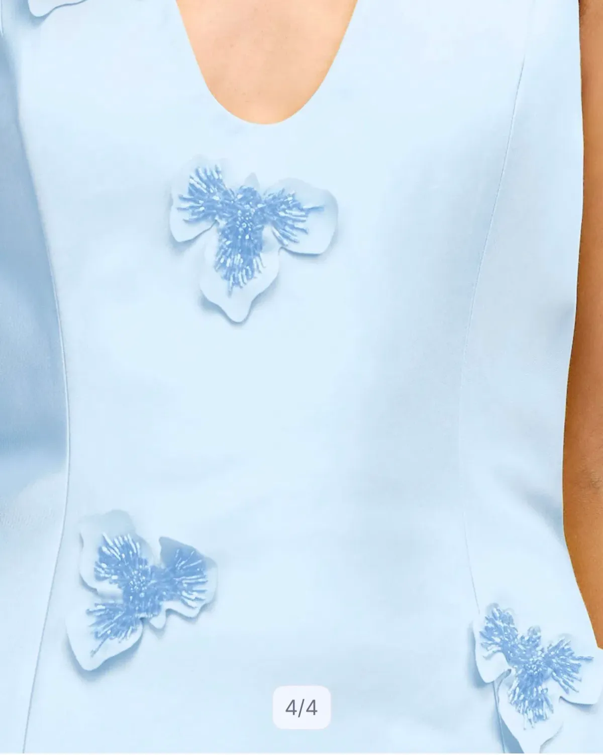 Acler Blairhall Mini Dress in Powder Blue - Image 4