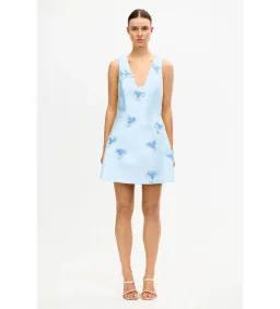 Acler Blairhall Mini Dress in Powder Blue Size 14 for rent on The Volte - image 1