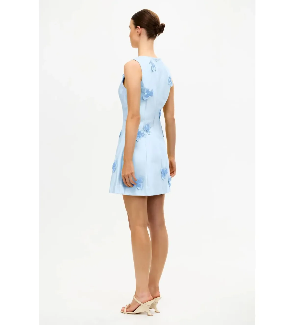 Acler Blairhall Mini Dress in Powder Blue Size 14 - Image 2