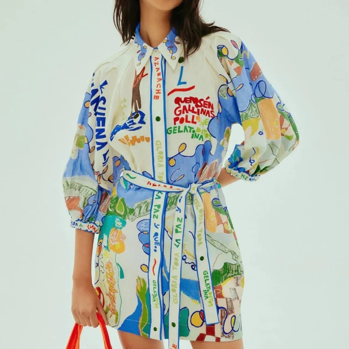 Alemais Nadia Mini Shirtdress sz 14 - Image 6