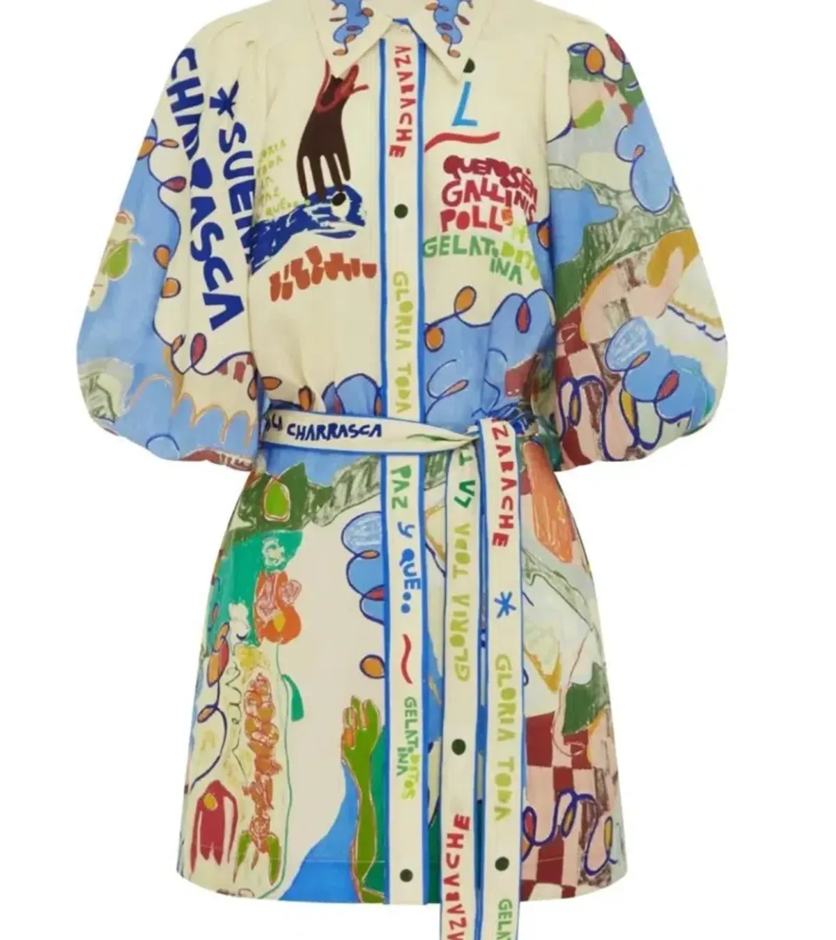 Alemais Nadia Mini Shirtdress sz 14 - Image 1