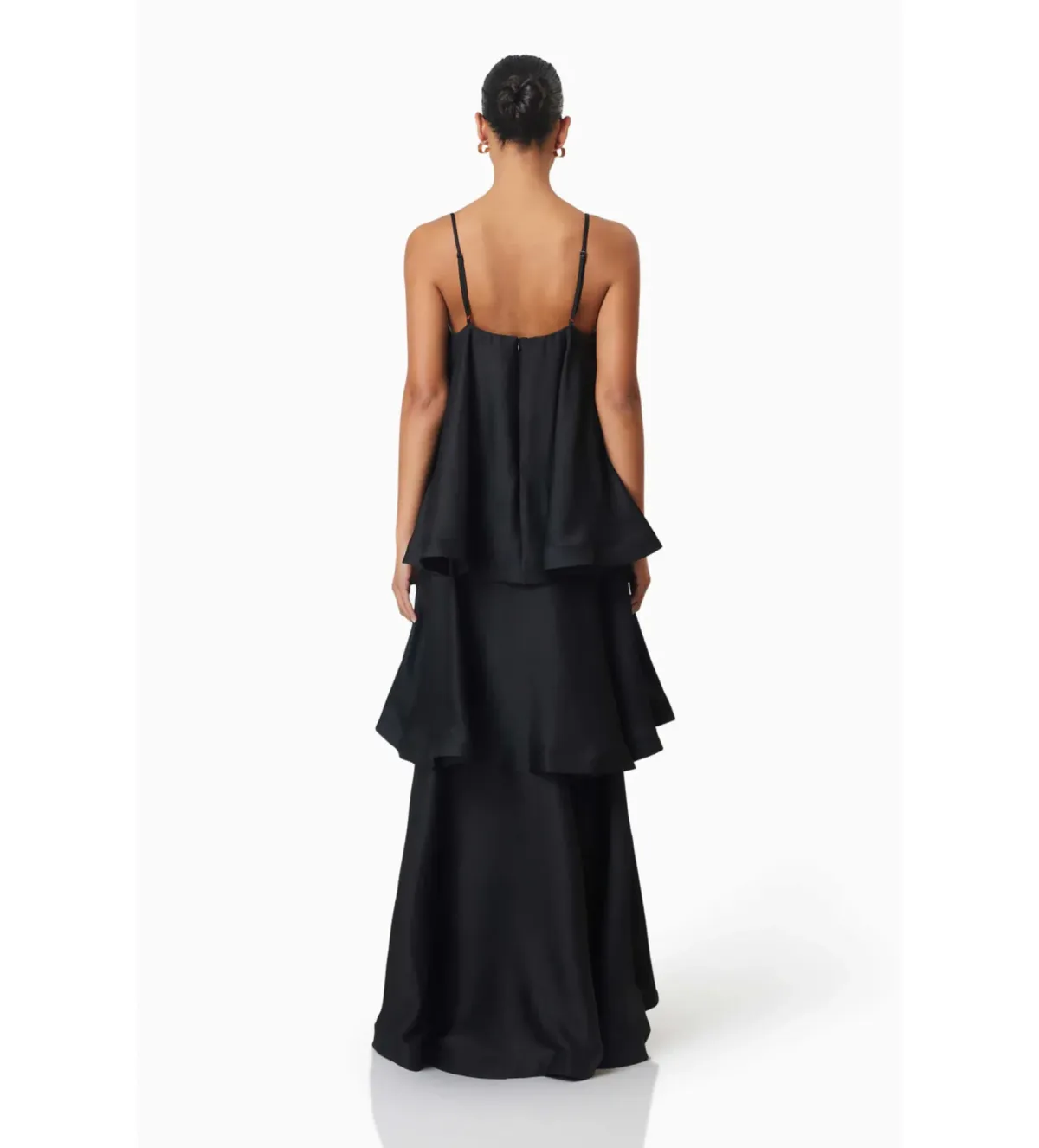 Elliatt Tilly Tiered Maxi Dress Black Size 12 - Image 2