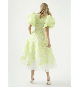 Aje Botanical Applique Midi Dress Print Size 14 for rent on The Volte - image 4