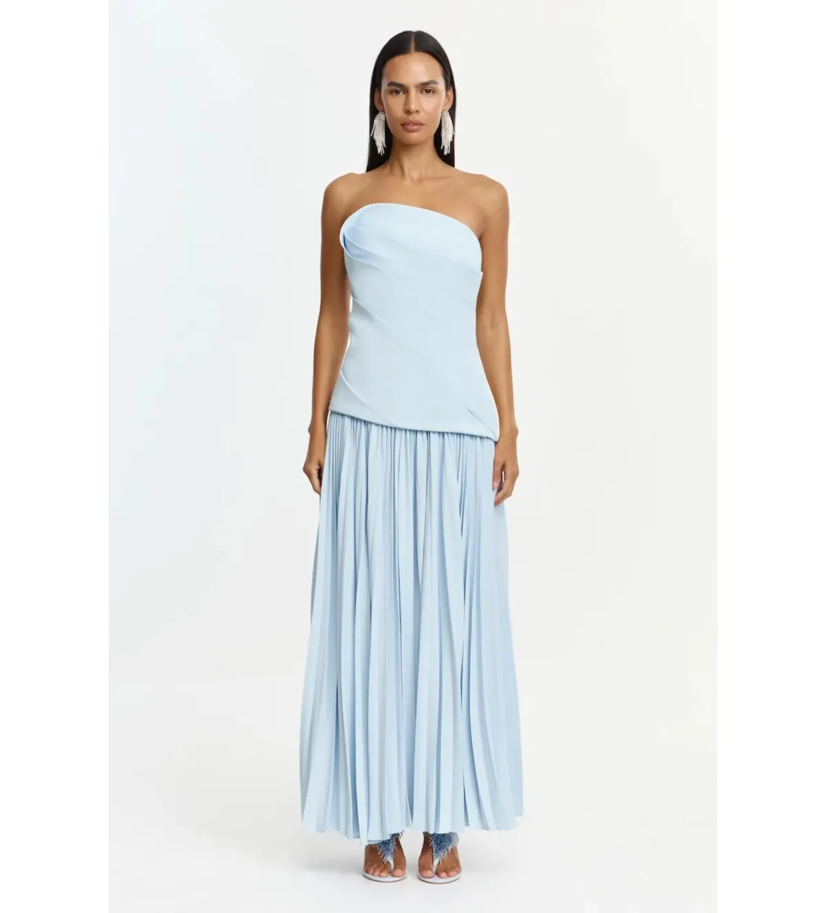 Acler Harden Maxi Dress in Powder Blue Size 8 - Image 1