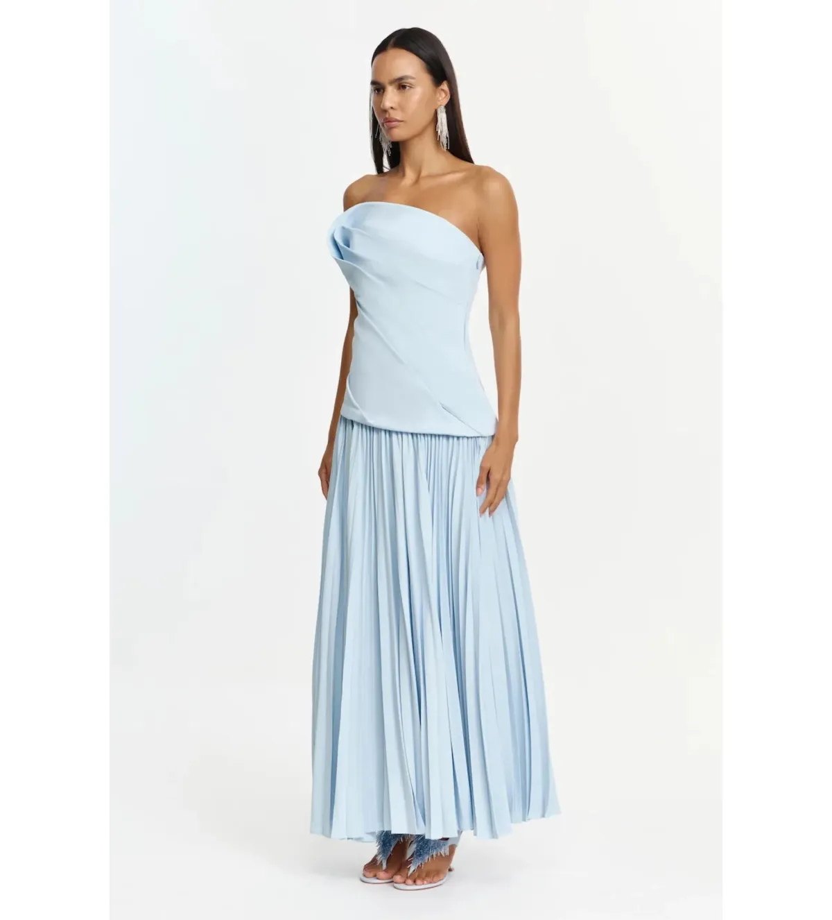 Acler Harden Maxi Dress in Powder Blue Size 8 - Image 2