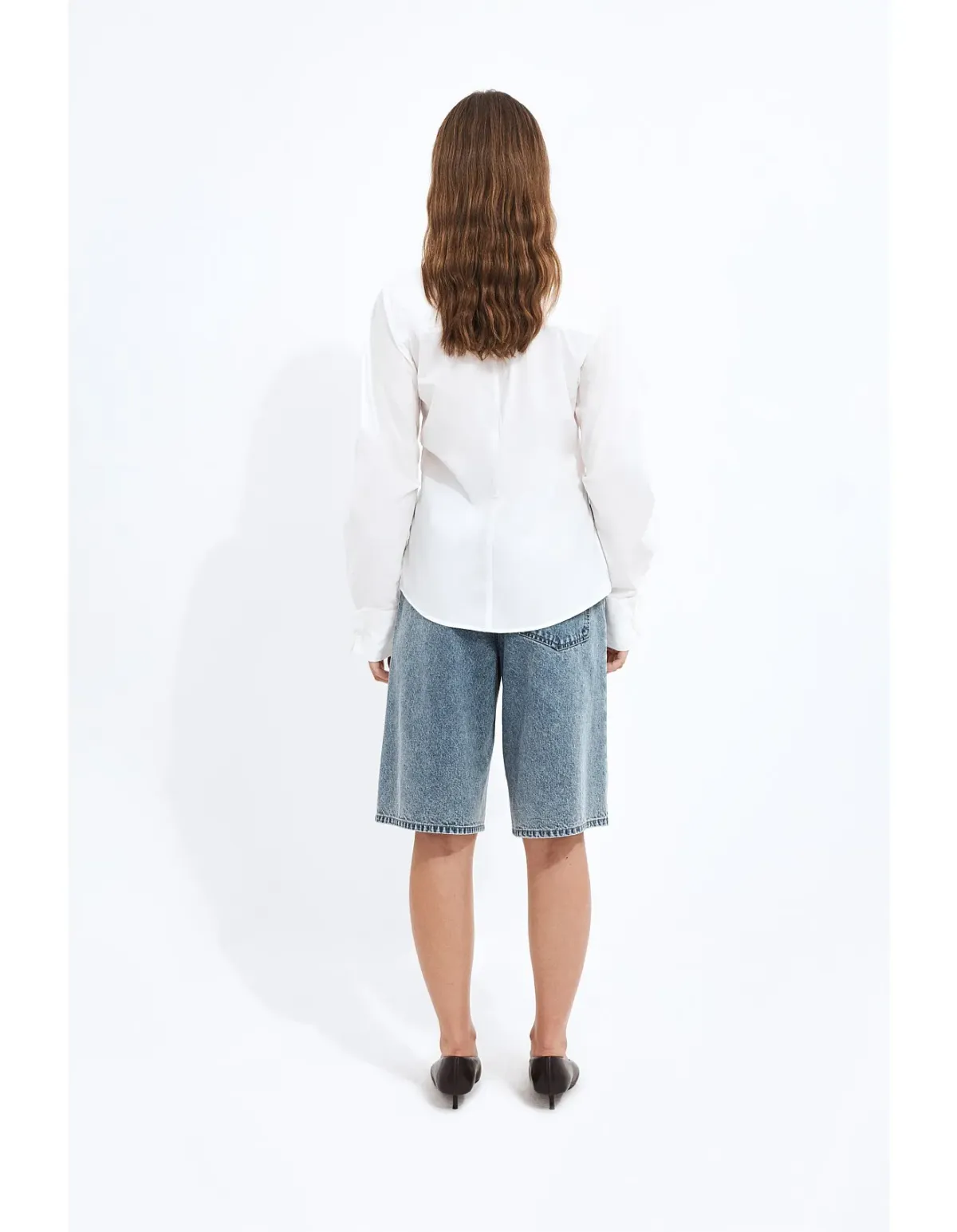 Aje Studio Ellie Wrap Shirt Ivory Size 6 AU - Image 4
