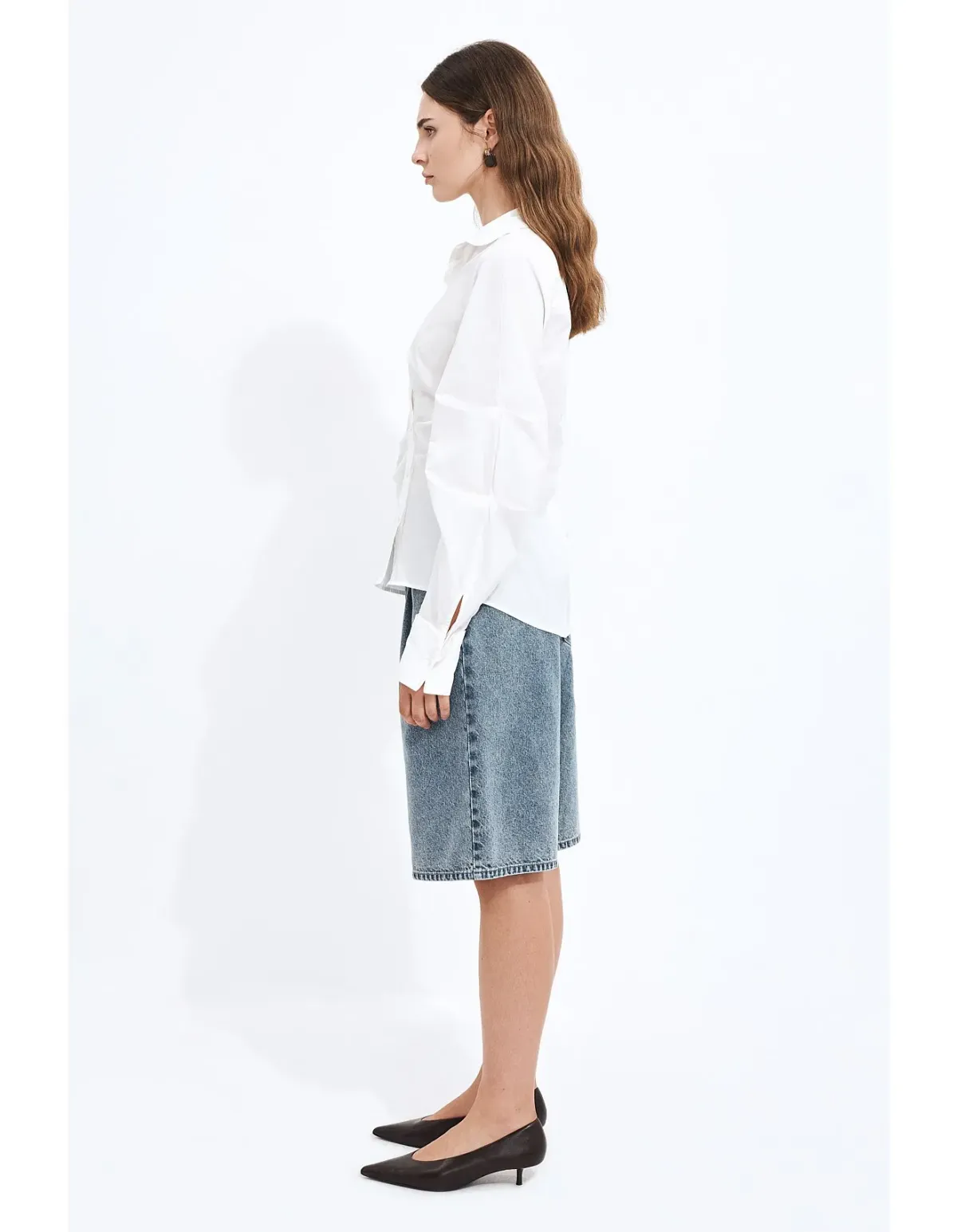 Aje Studio Ellie Wrap Shirt Ivory Size 6 AU - Image 5