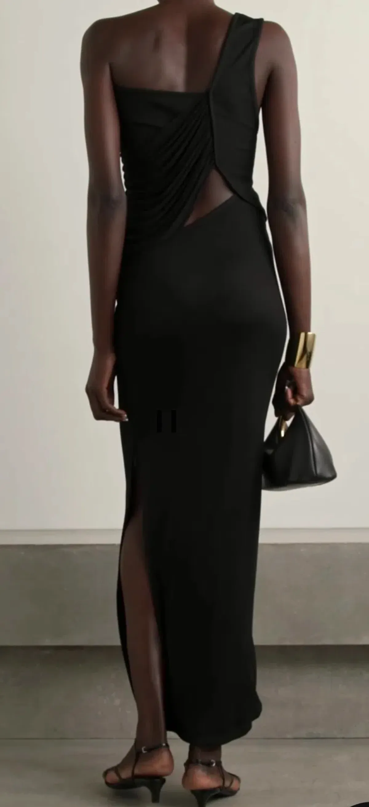 Christopher Esber Black Seneca Swirl Maxi Gown Size AU 8  - Image 4