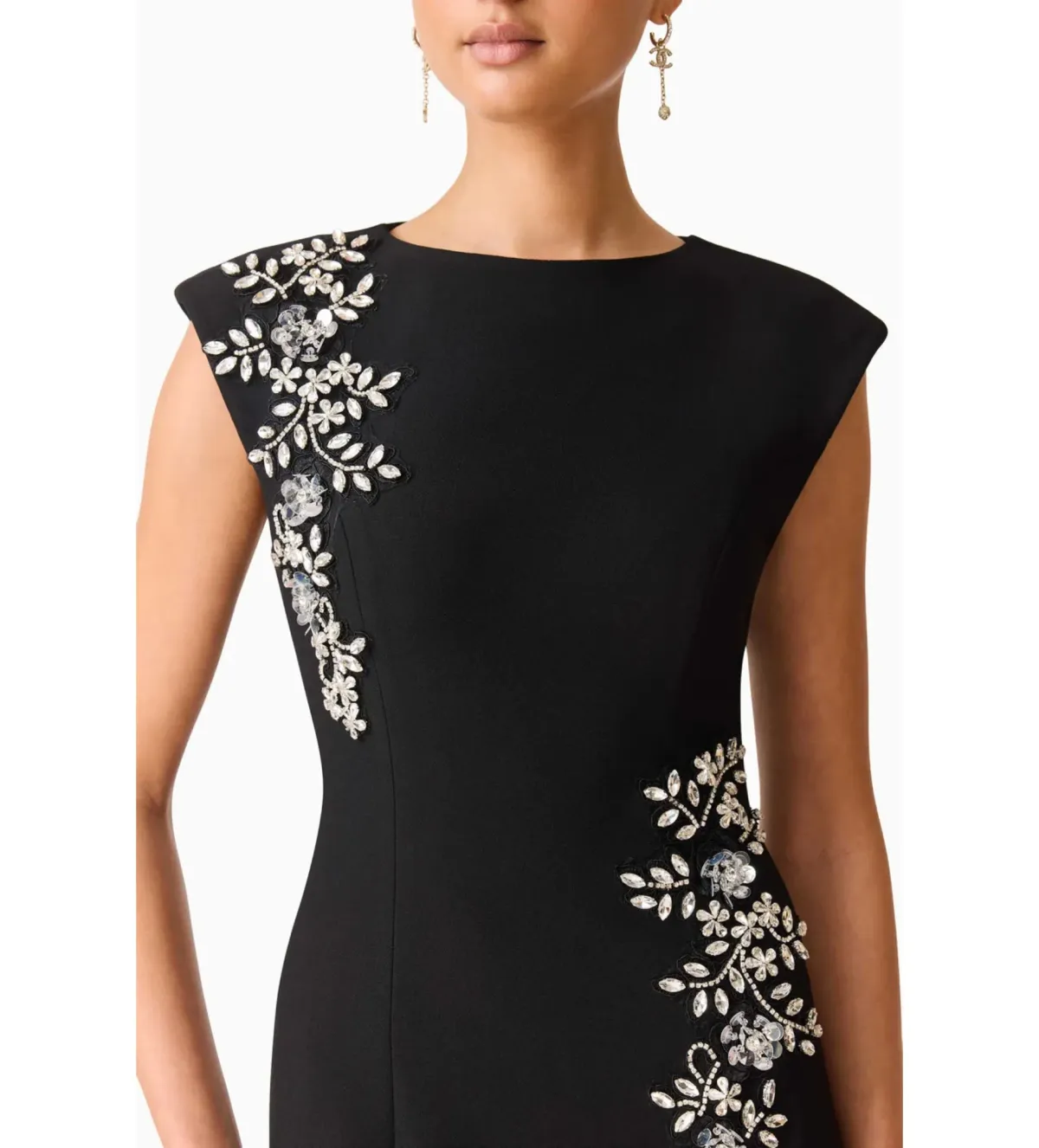 Elliatt Veda Embellished Gown in Black Size S/AU 8 - Image 5