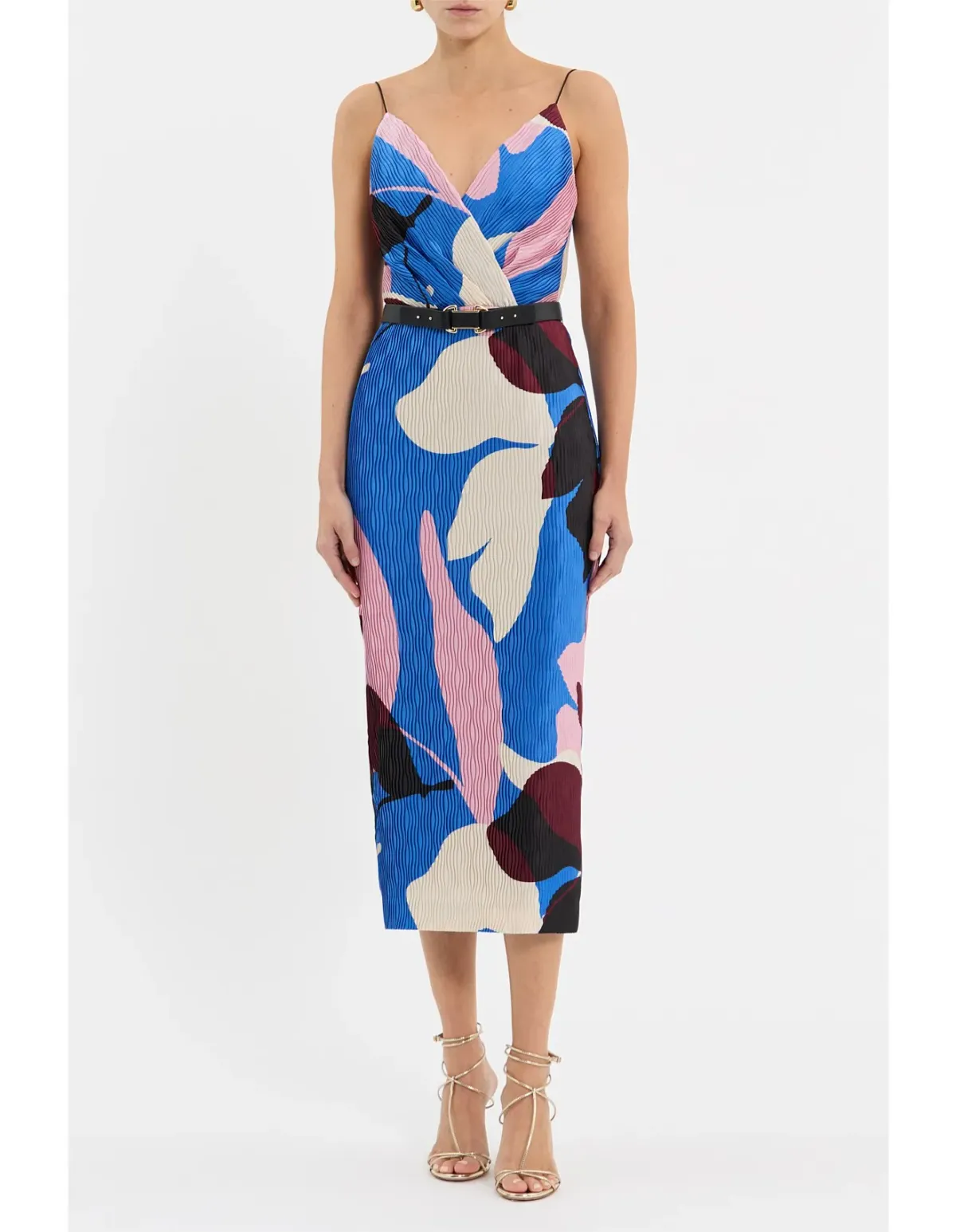 Rebecca Vallance Mika Midi Dress Multi Size 10 AU - Image 1