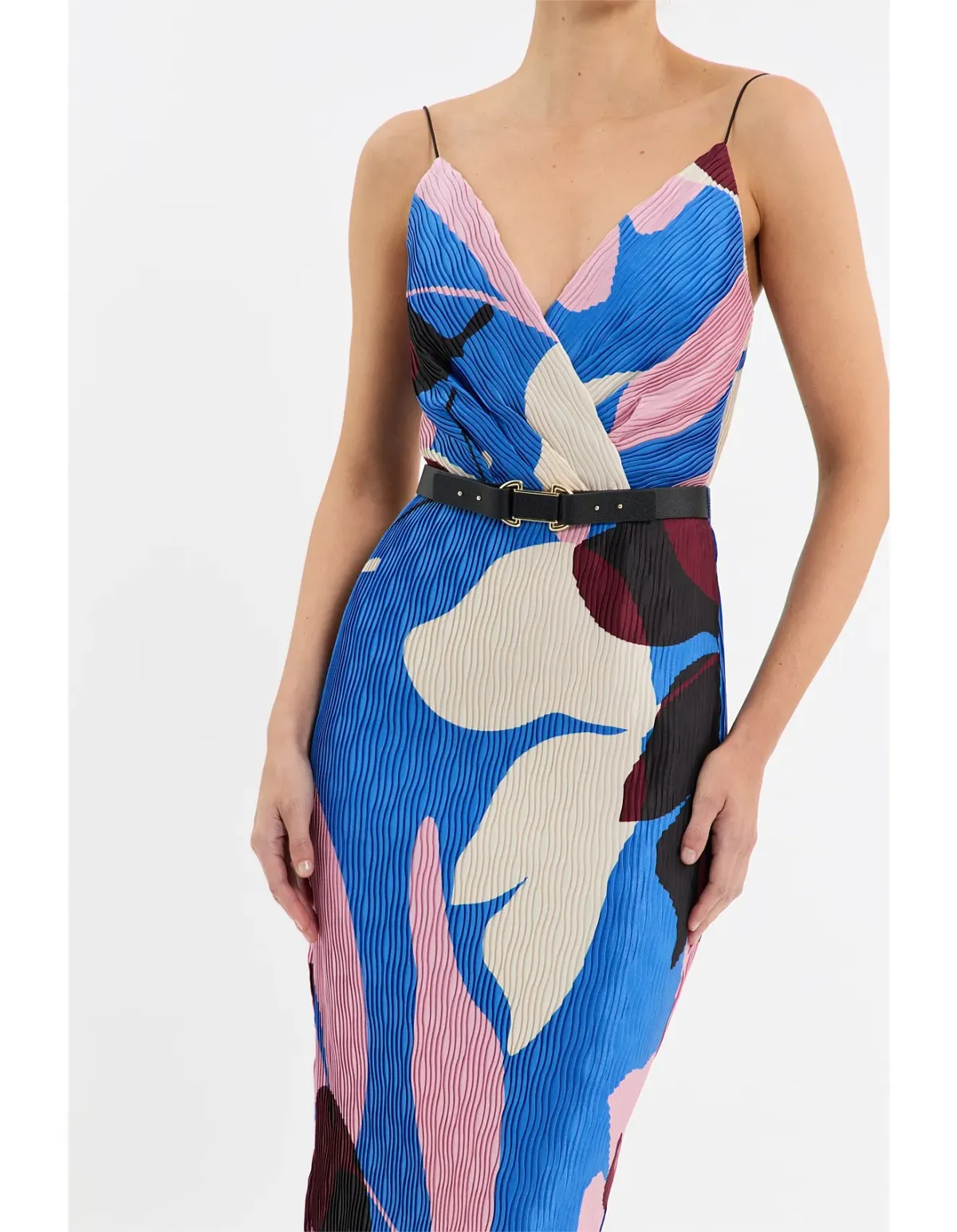 Rebecca Vallance Mika Midi Dress Multi Size 10 AU - Image 4