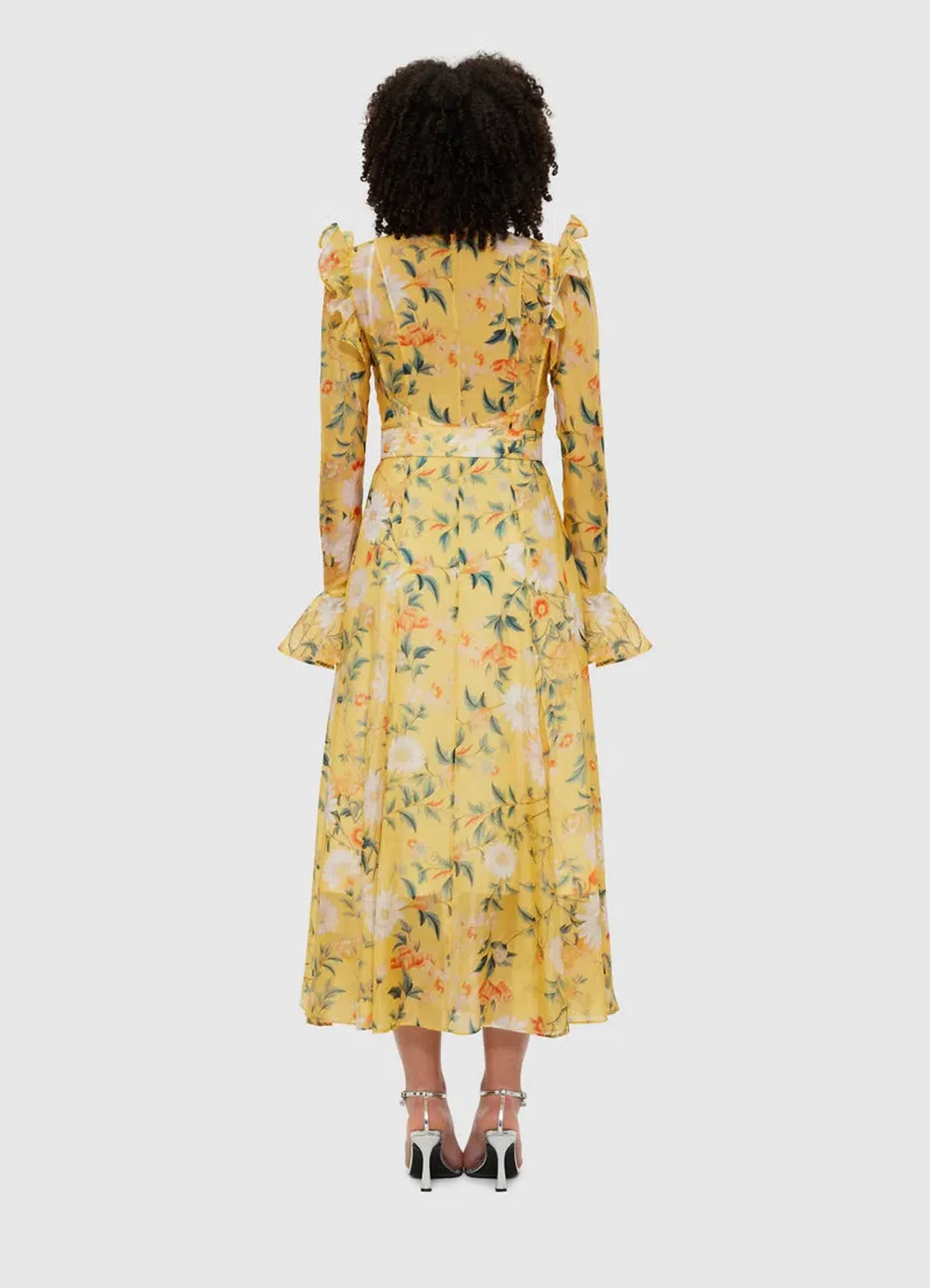 LEO LIN KATRINA BUTTERFLY SLEEVE MIDI DRESS - Image 2