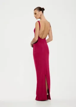 Effie Kats Verona Gown in Raspberry Size XS/6 for rent on The Volte - image 1