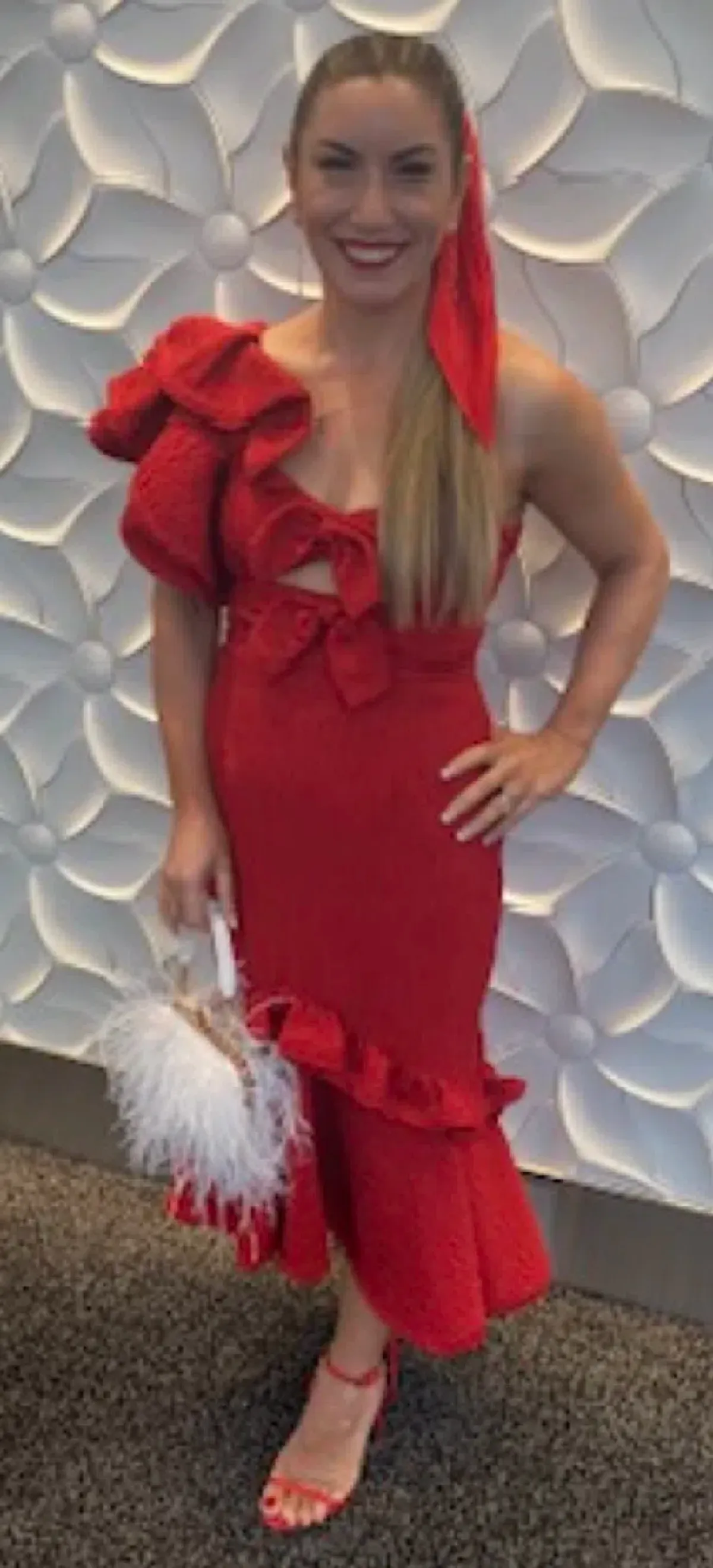 Nicola Finetti Deidre Dress – Red – Size 8 / 10 - Image 5