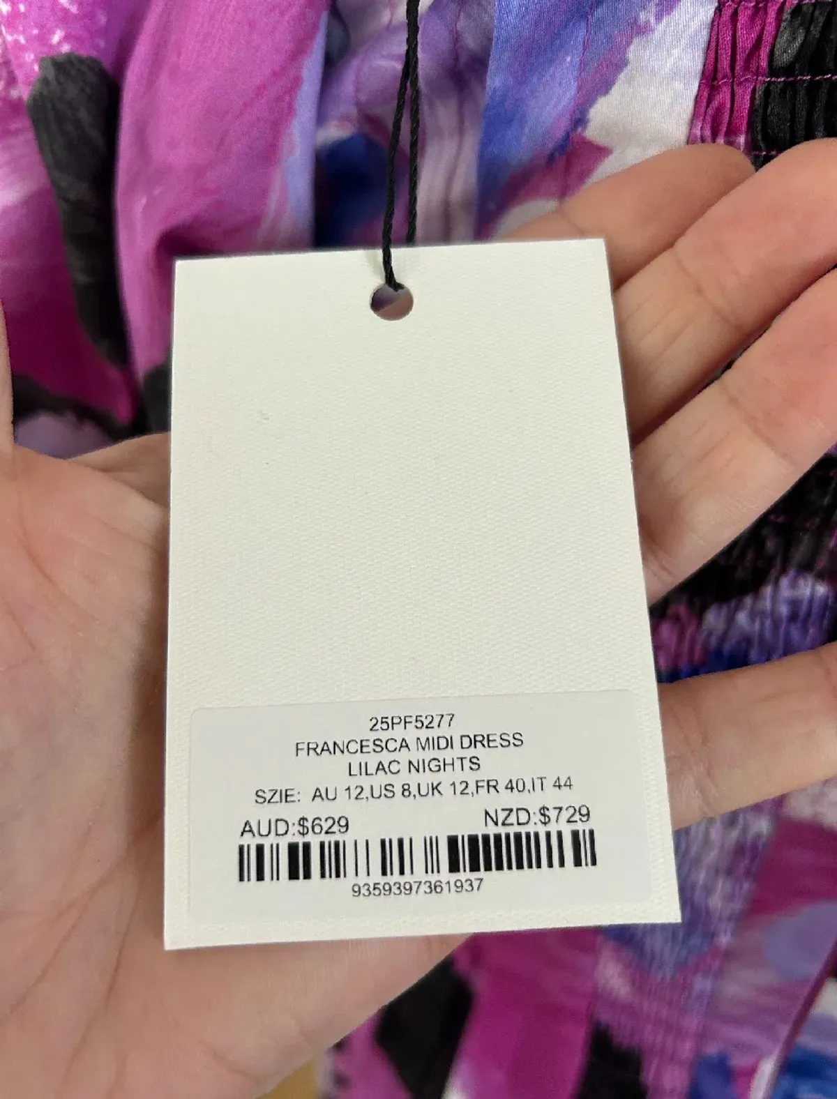 Aje Francesca Midi Dress – Lilac Nights – Size 12 - Image 6