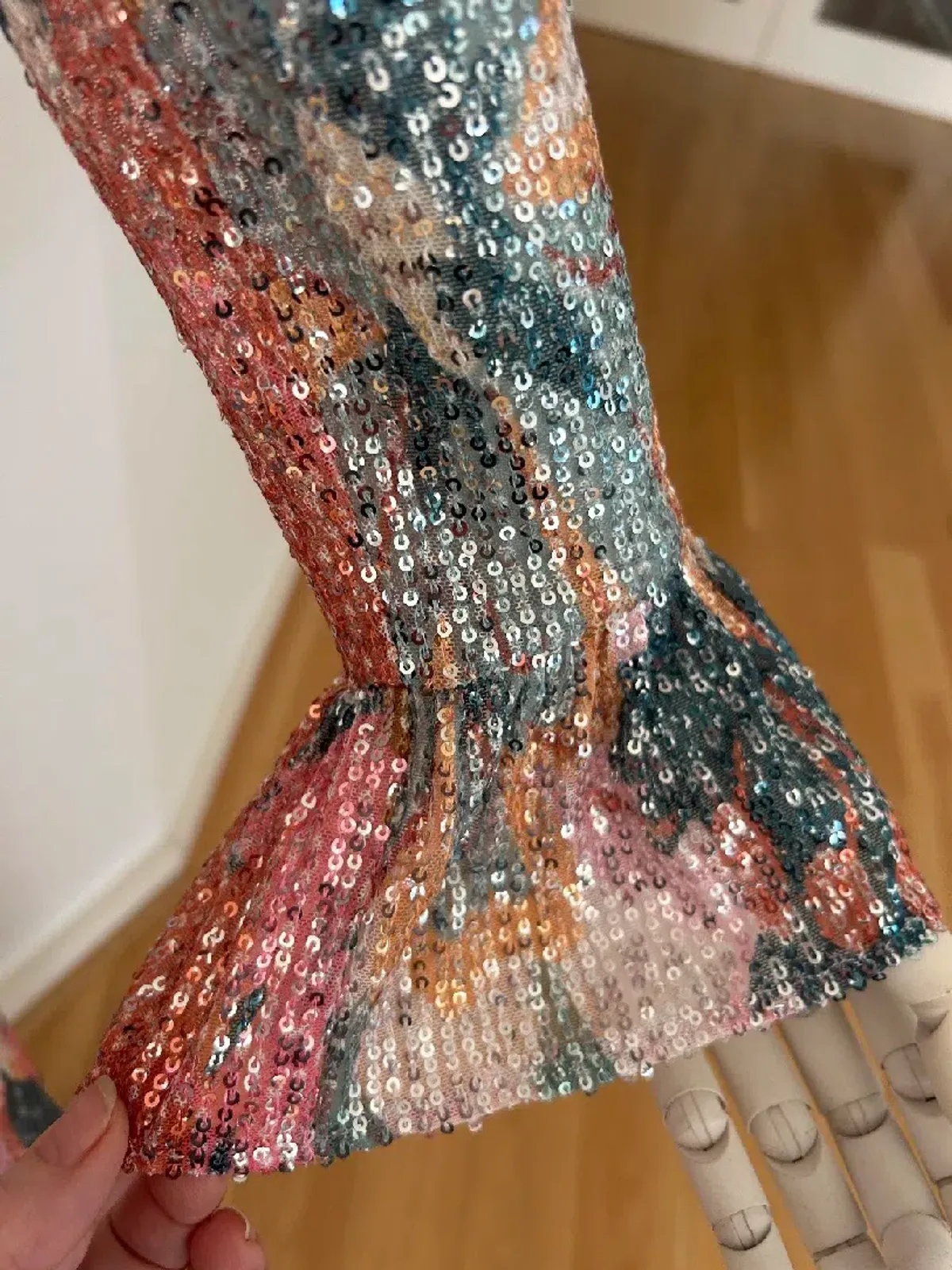 Only One Ashley Mercy Sequin Floral Dress – Size 12 - Image 6