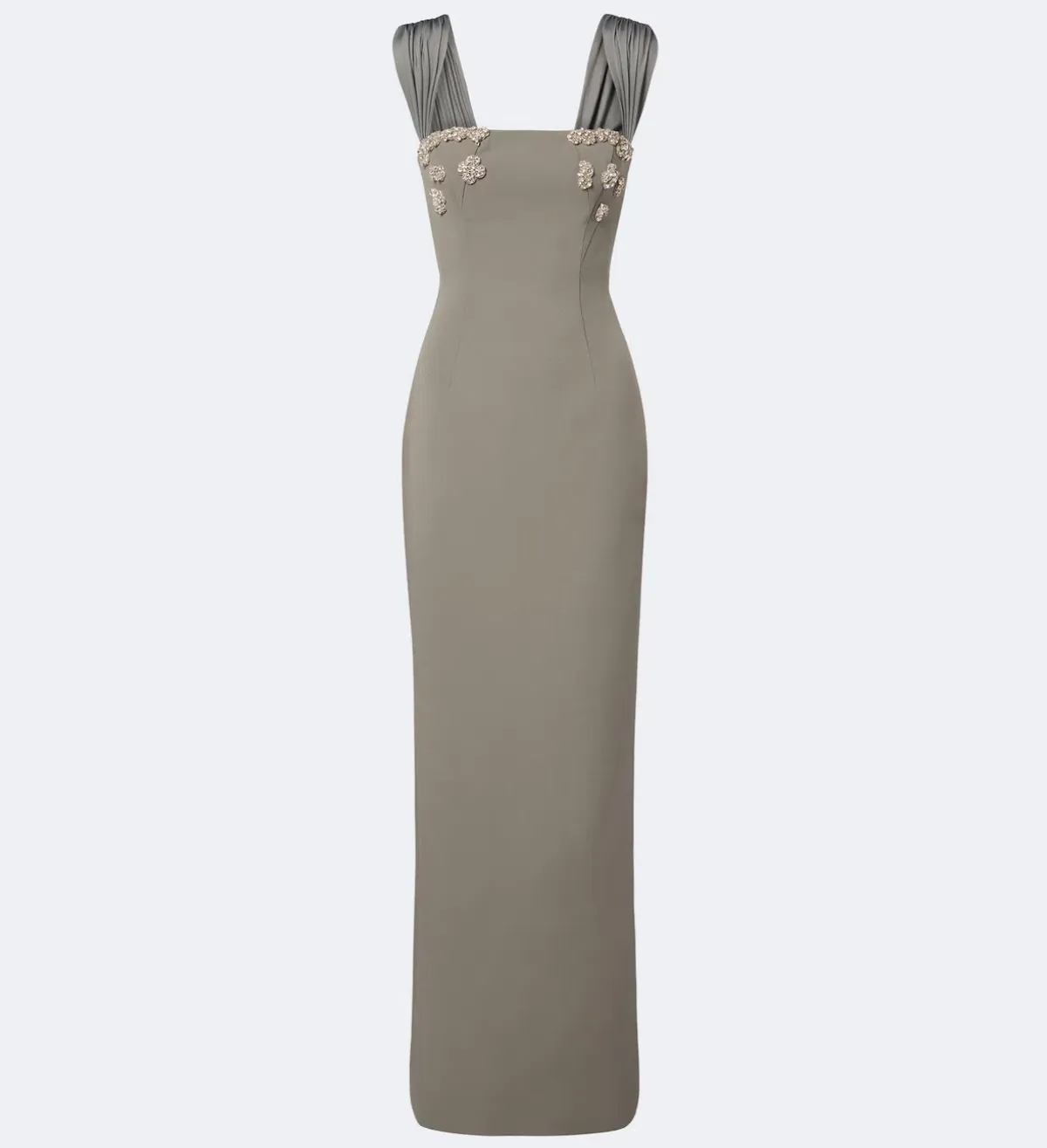 RACHEL GILBERT Malia embellished crêpe corset gown AU 6 - Image 2