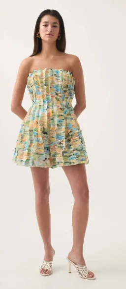 Aje Hybrid Sleeveless Mini Dress – Floral Haze – Size 14 for rent on The Volte - image 5