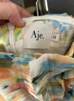 Aje Hybrid Sleeveless Mini Dress – Floral Haze – Size 14 for rent on The Volte - image 3