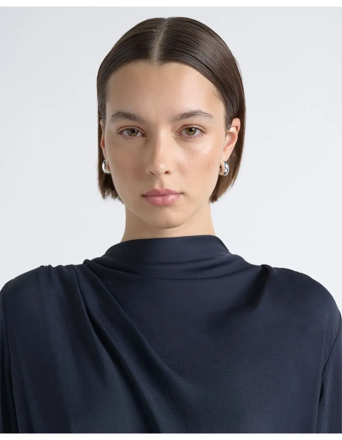 Cue Drape Midi Dress Size 6 AU Midnight - Image 4