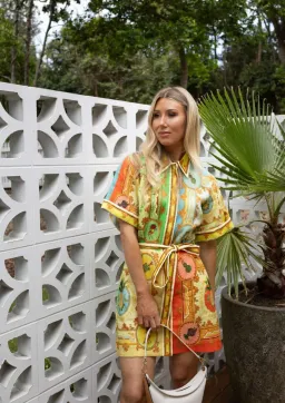 Alemais La Musica Mini Shirtdress in Multi Size 10 for rent on The Volte - image 1