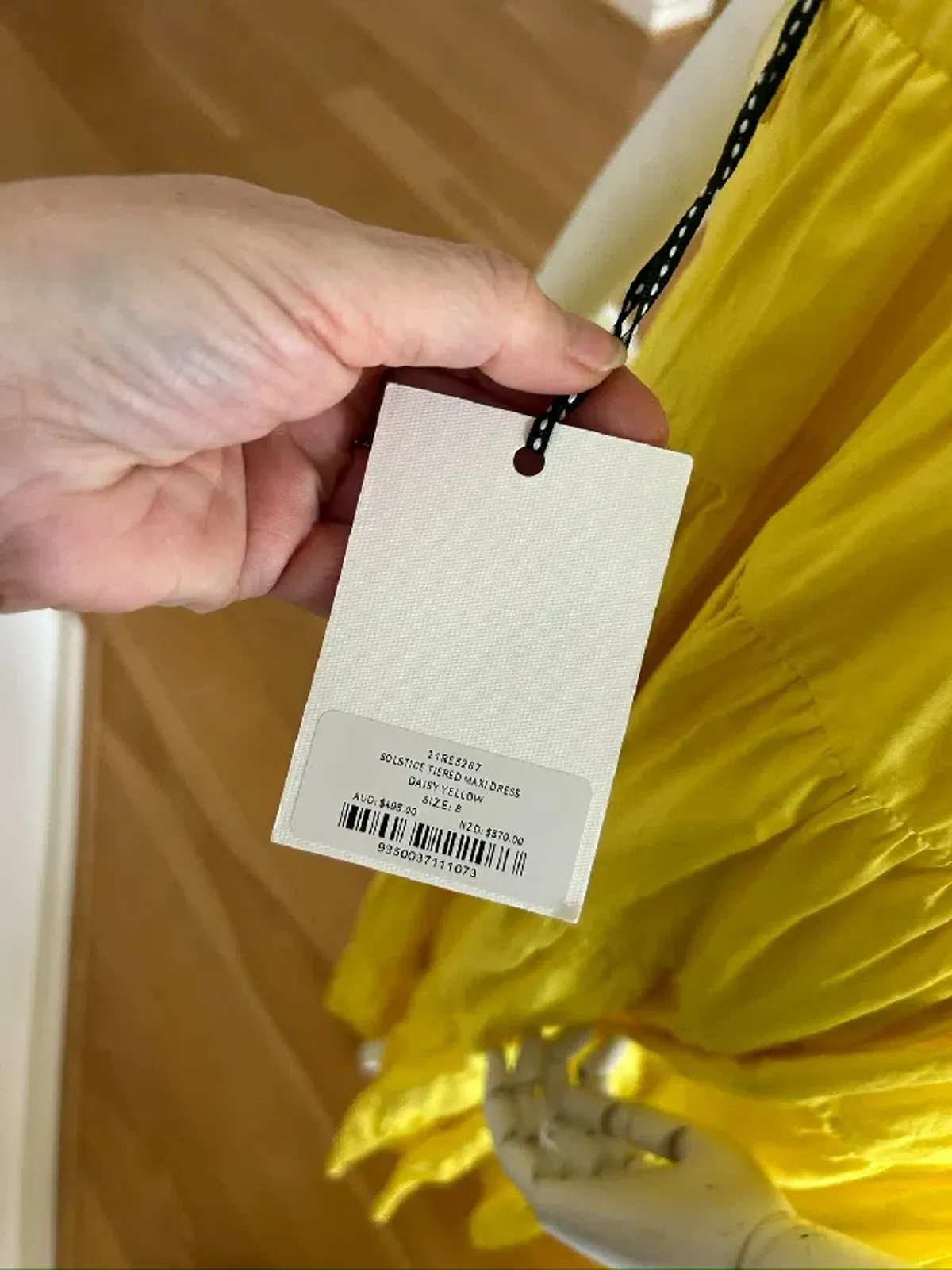 Aje Solstice Tiered Maxi Dress – Daisy Yellow – Size 8/10 - Image 7
