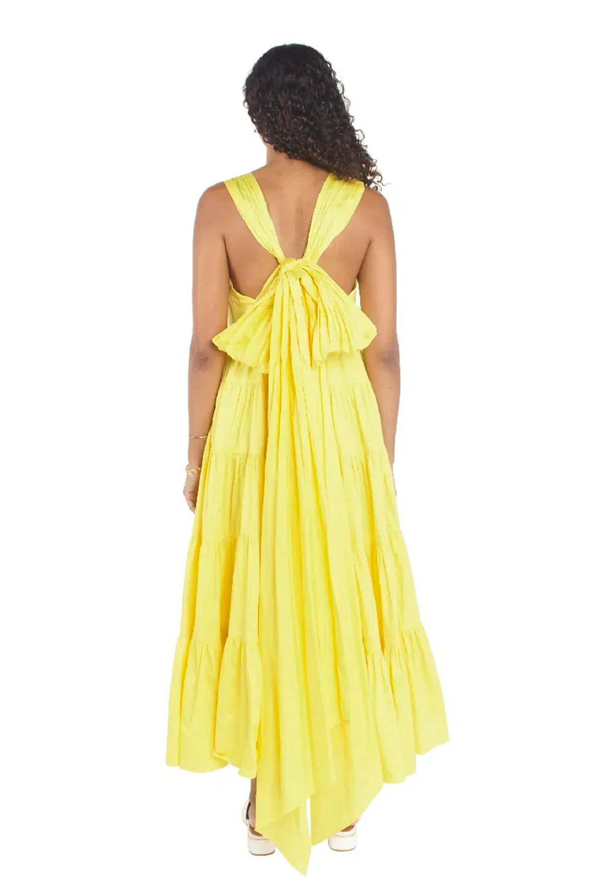 Aje Solstice Tiered Maxi Dress – Daisy Yellow – Size 8/10 - Image 6