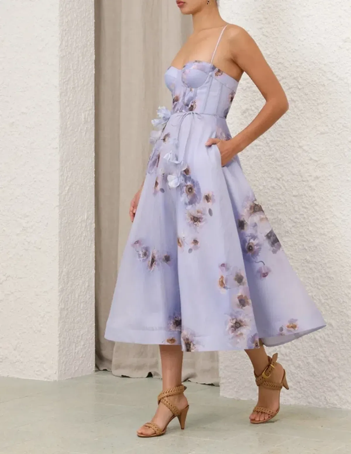 Zimmermann Hypnotic Picnic Dress Lilac Poppy Size 2/ AU 12 - Image 2
