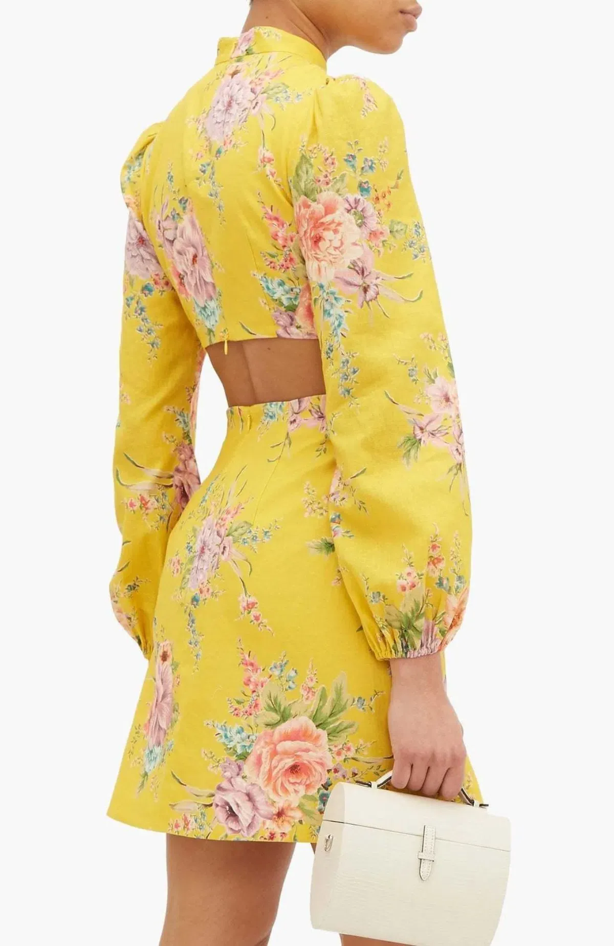 Zimmermann Zinnia Bow Cut Out Mini Dress AU 8 / S - Image 2
