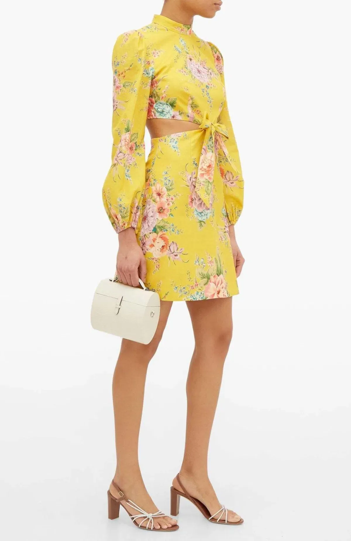 Zimmermann Zinnia Bow Cut Out Mini Dress AU 8 / S - Image 1