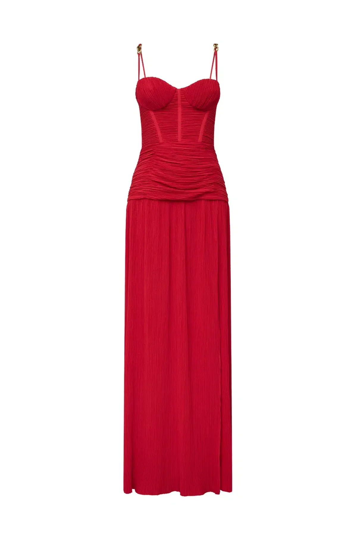Manning Cartell Double Time Pleat Dress RED Size 12 - Image 3