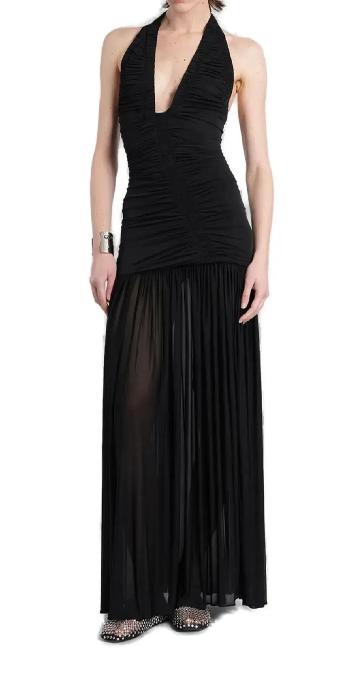 CHRISTOPHER ESBER ORION GOWN IN BLACK AU 6 | MAXI WEDDING GUEST , EVENT & FORMAL DRESS - Image 2