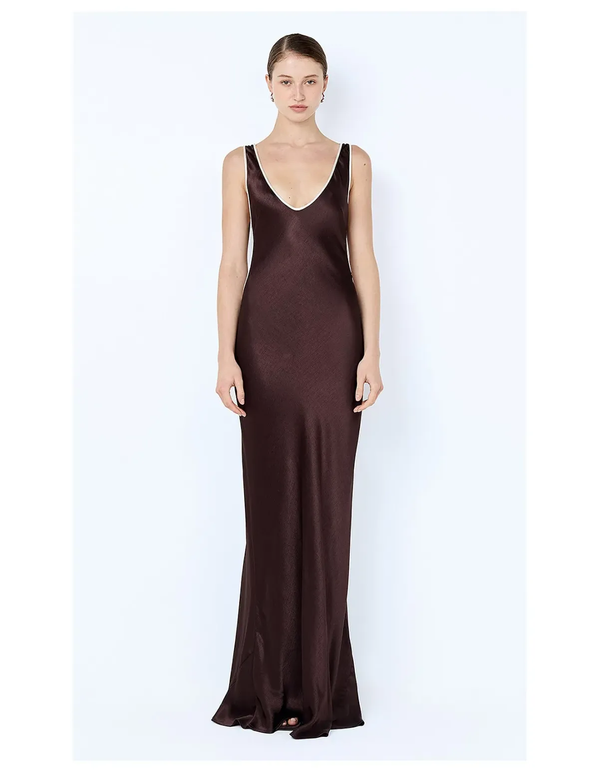 Bec + Bridge Marcy Cutout Maxi Dress Size 8 Dark Chocolate - Image 1