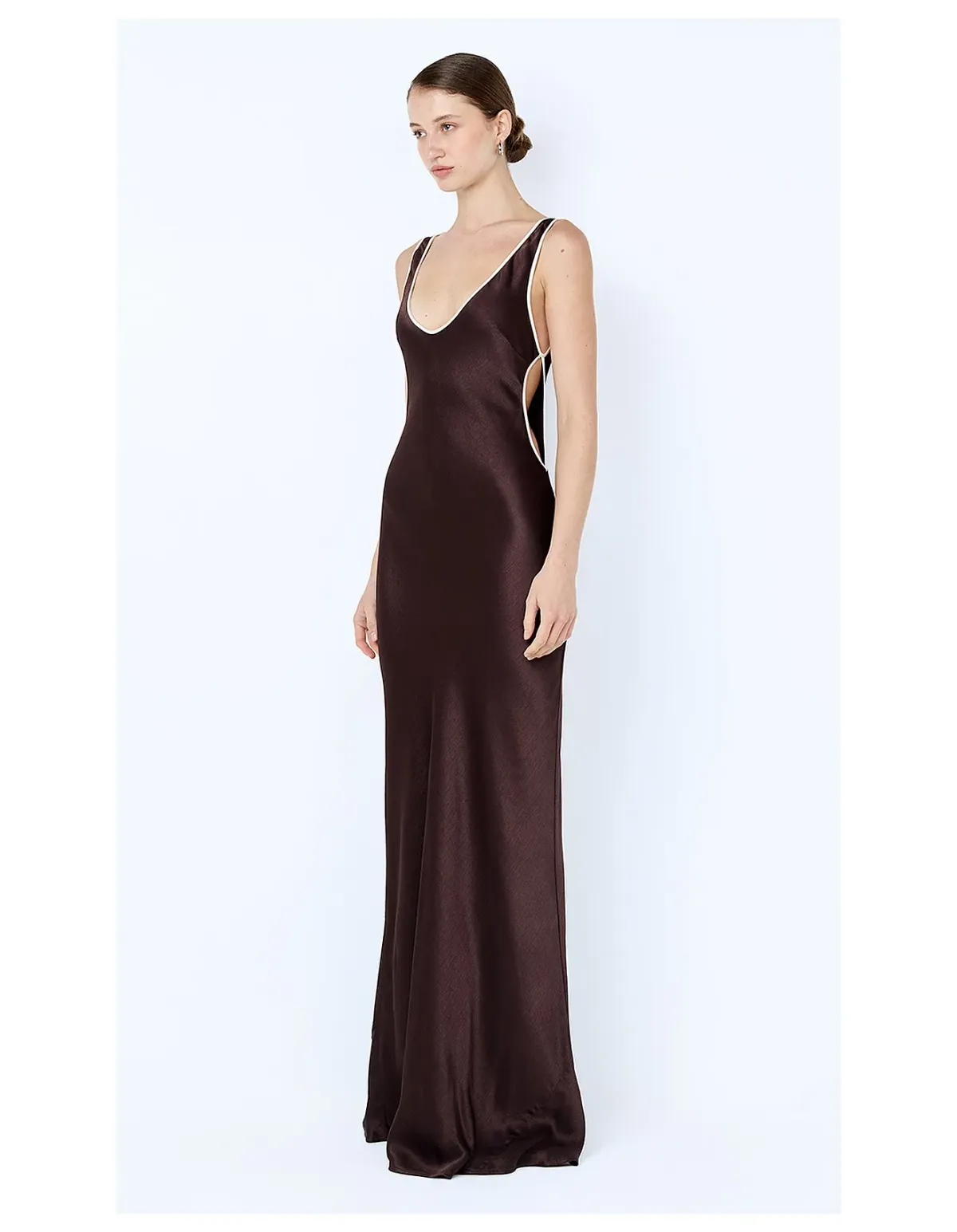 Bec + Bridge Marcy Cutout Maxi Dress Size 8 Dark Chocolate - Image 2