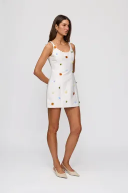 The Wolf Gang Romy Mini Dress Ivory Size 16 for rent on The Volte - image 3