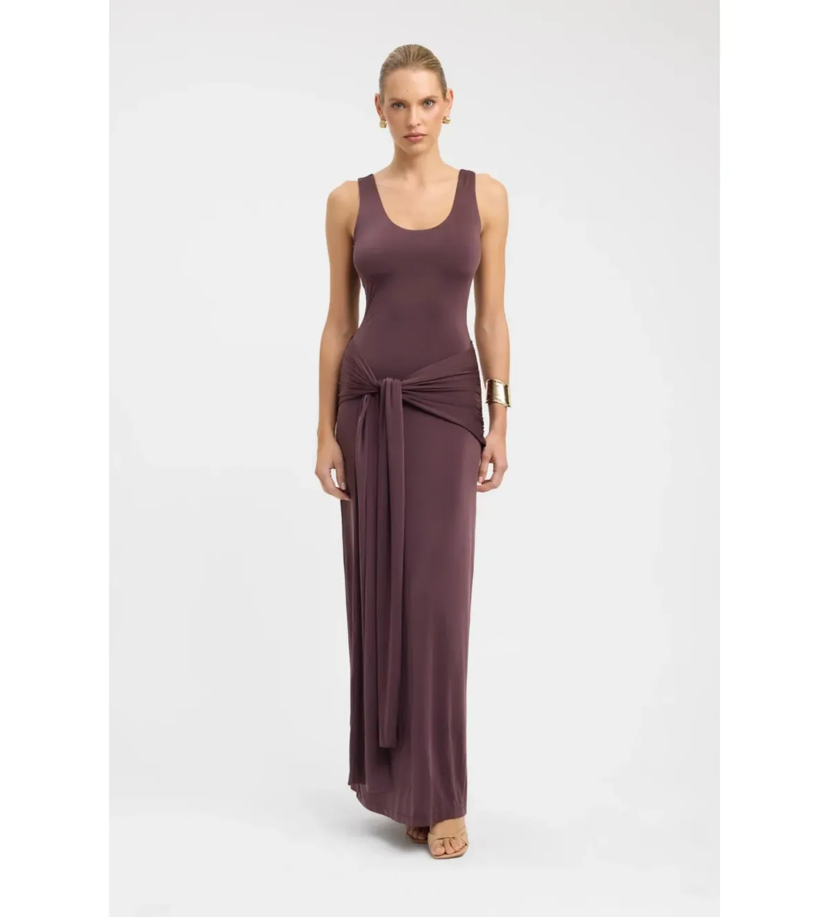 Kookai Shara Maxi Dress Dark Mahogany Size 6 - Image 1