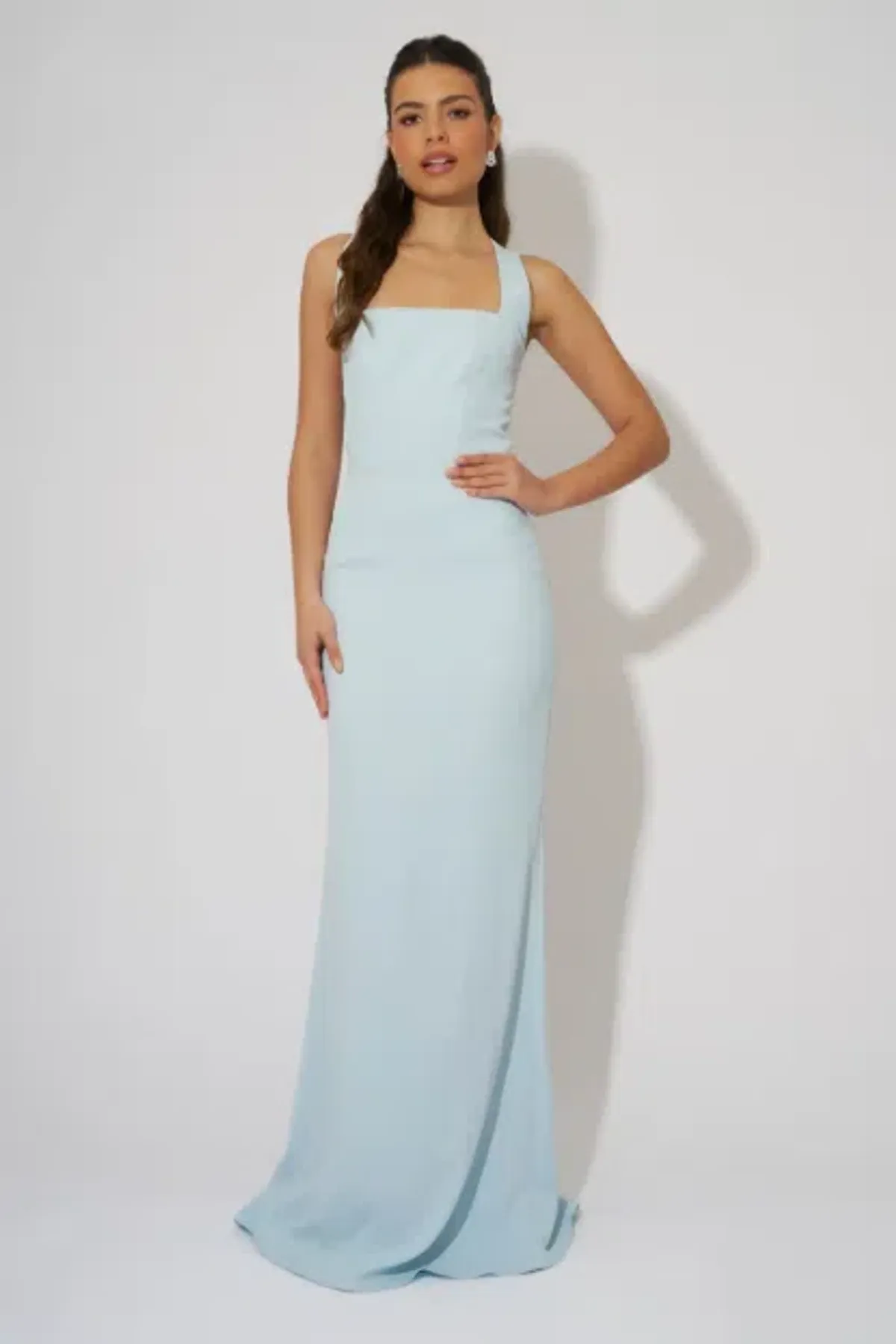 Odd Muse Halter Maxi Dress, Powder Blue, Size 8 - Image 2