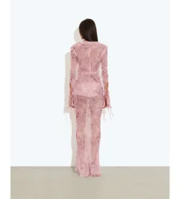 Rat & Boa Cobra Blouse Size S and Maxi Skirt Set Pink Size XS for rent on The Volte - image 2
