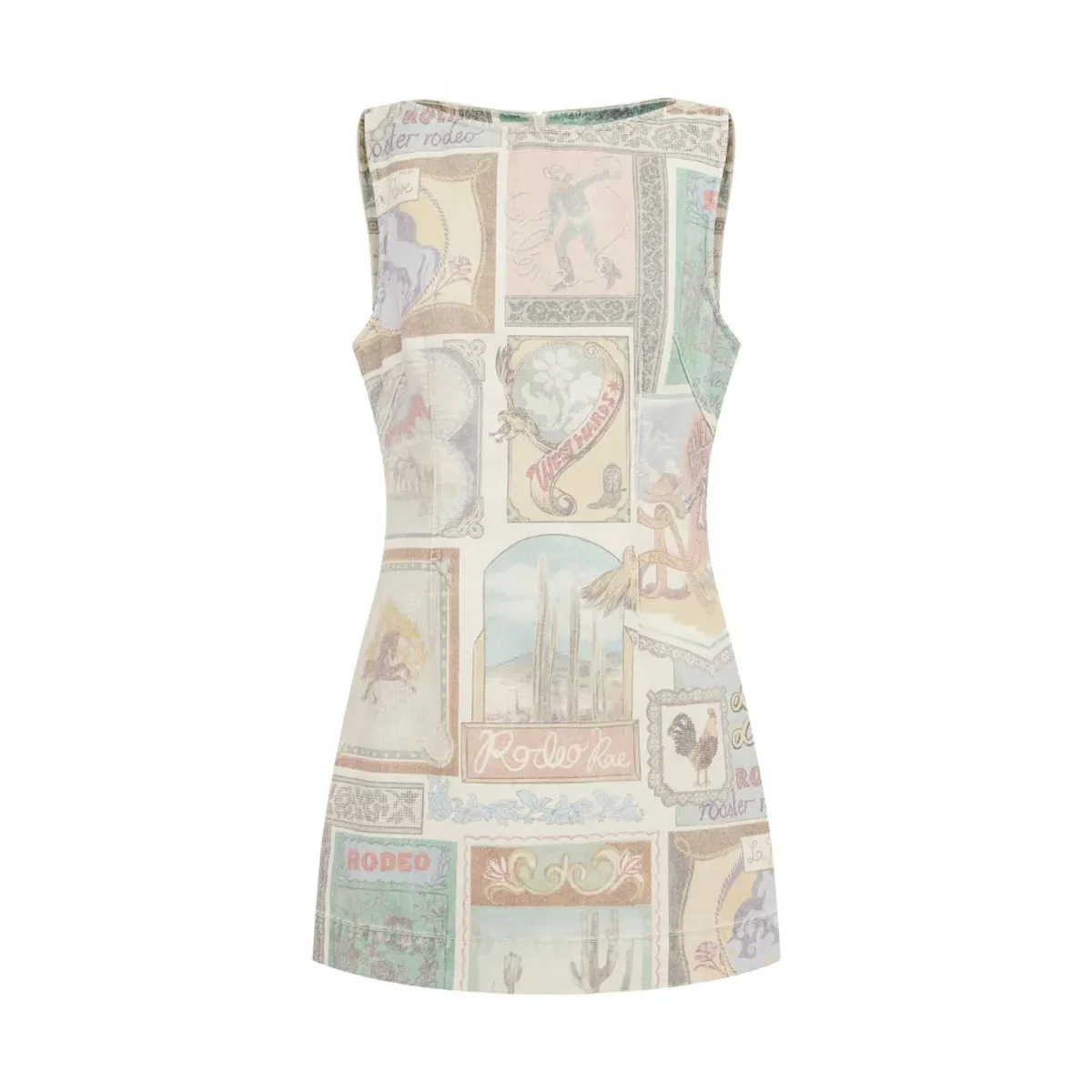 Alemais Andie Denim Mini Dress Size 6 - Image 6