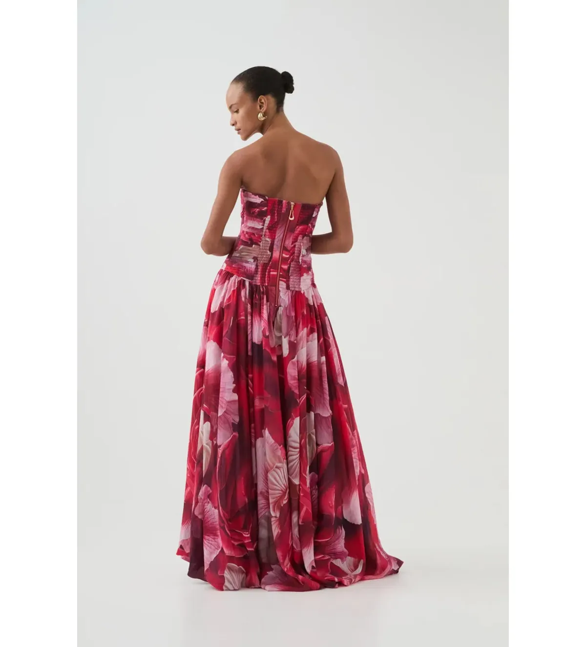 Aje Flora Gown Prismatic Floral Red Size 8  - Image 2