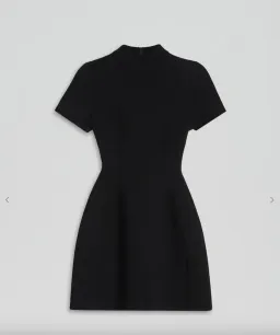 Scanlan Theodore Crepe Knit Peplum Mini Dress for rent on The Volte - image 4