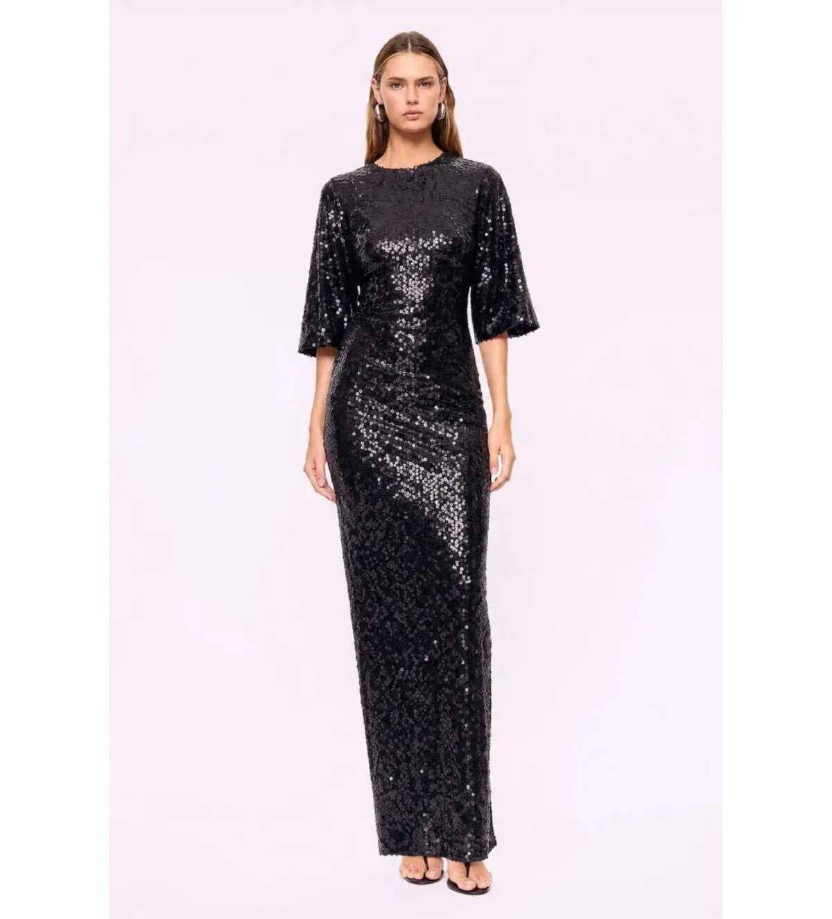 Suboo Ava Sequin Cape Maxi Black Sequin Size L / AU 12 - Image 1