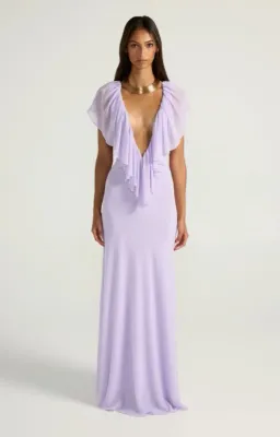 Ance Gria Clover Gown in Lavender Size 6 for rent on The Volte - image 1